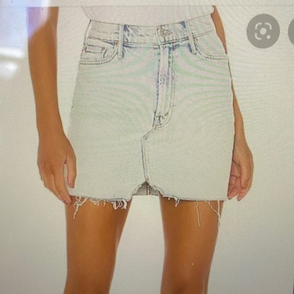 MOTHER Light Blue Mini Skirt - Picture 5 of 5